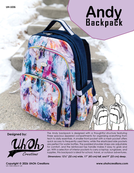 Andy Backpack Pattern - PDF Download