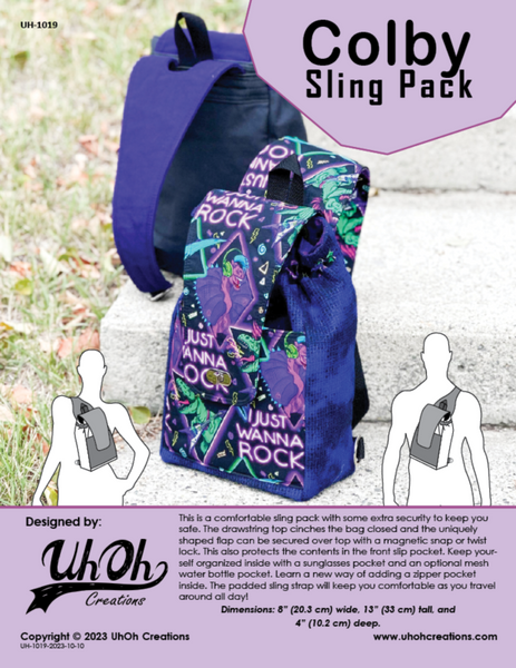 Colby Sling Pack Pattern - PDF Download