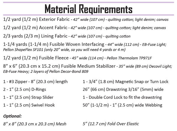 Colby Sling Pack Pattern - PDF Download