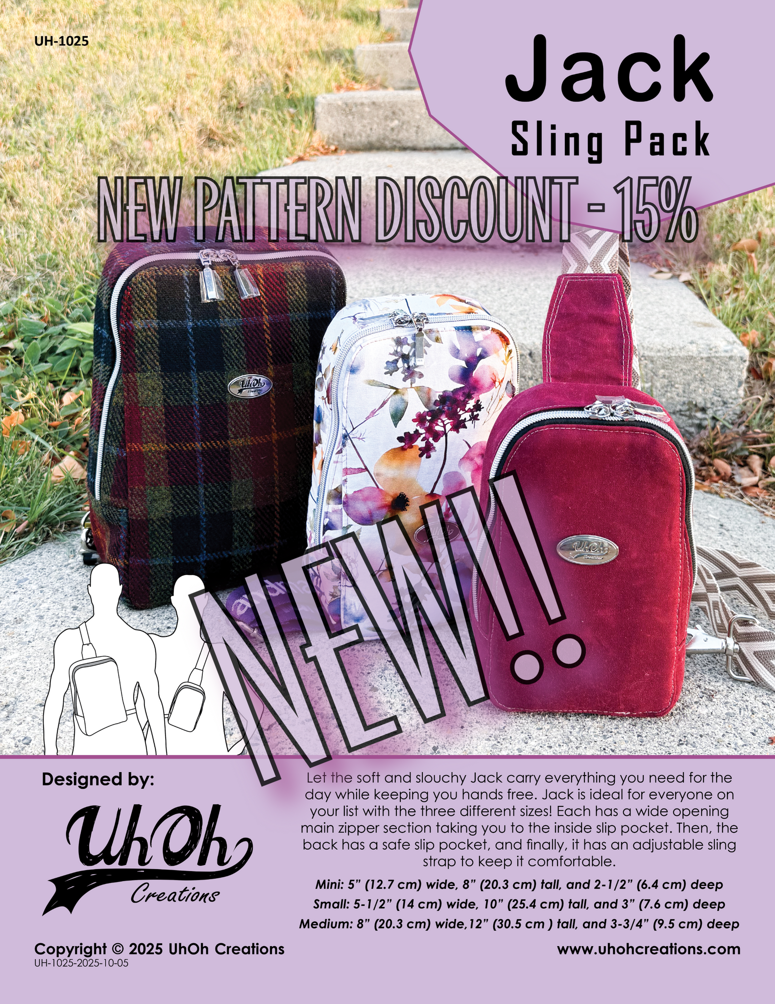 Jack Sling Pack Pattern - PDF Download