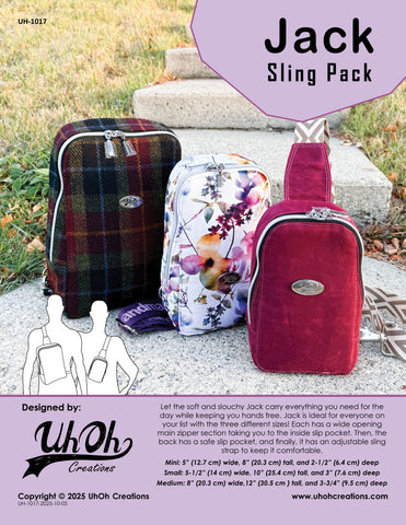 Jack Sling Pack - Wholesale Paper Pattern