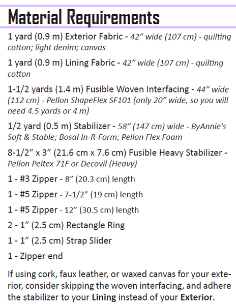 Chris Satchel Pattern - PDF Download