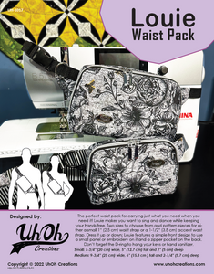 Louie Waist Pack Pattern - PDF Download – UhOh Creations