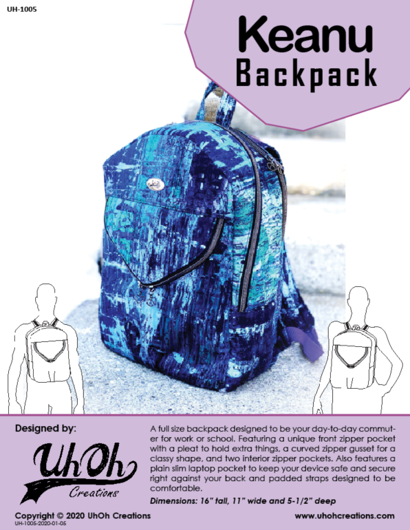 Keanu Backpack Pattern Keanu Backpack Pattern