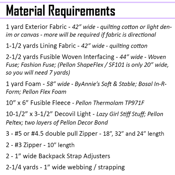 Keanu Backpack Pattern - PDF Download